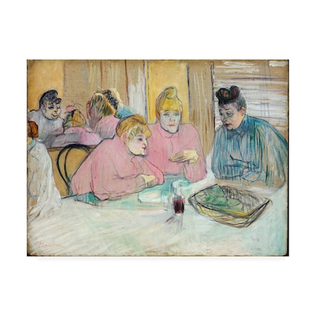 Toulouse-Lautrec 'The Ladies In The Dining Room' Canvas Art,14x19